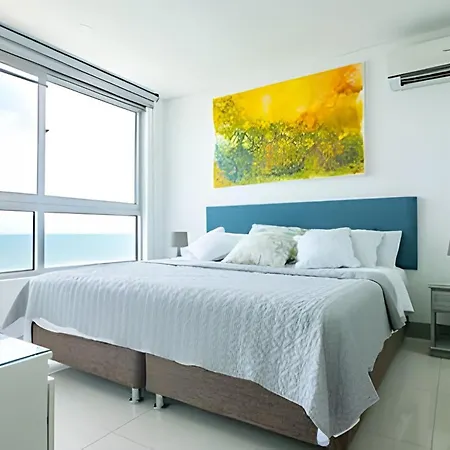 Lujoso Apto Vista Al Mar Piso 34 - Palmetto Apartamento Cartagena