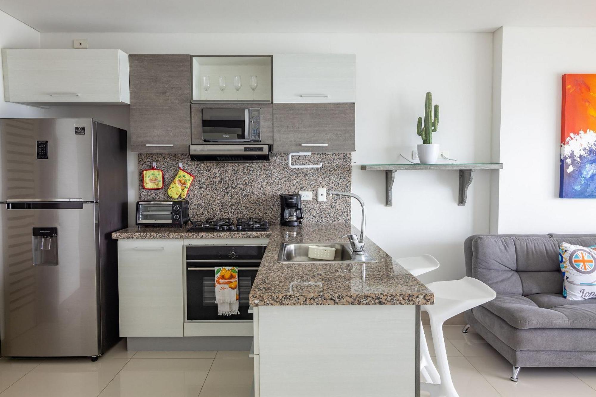 Lujoso Apto Vista Al Mar Piso 34 - Palmetto Cartagena